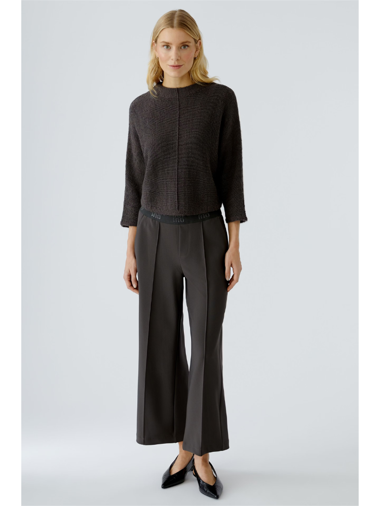 Oui Cotton Blend Jumper Espresso