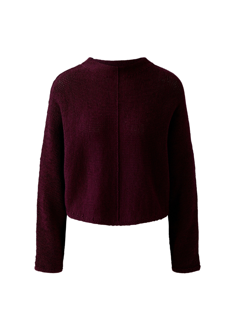 Oui Cotton Blend Jumper Bramble Berry