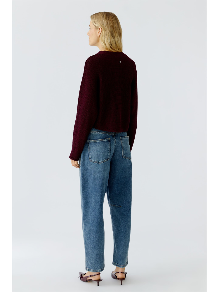 Oui Cotton Blend Jumper Bramble Berry