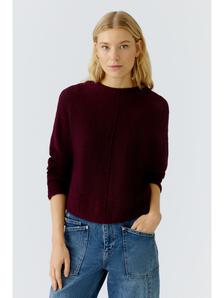 Oui Cotton Blend Jumper Bramble Berry