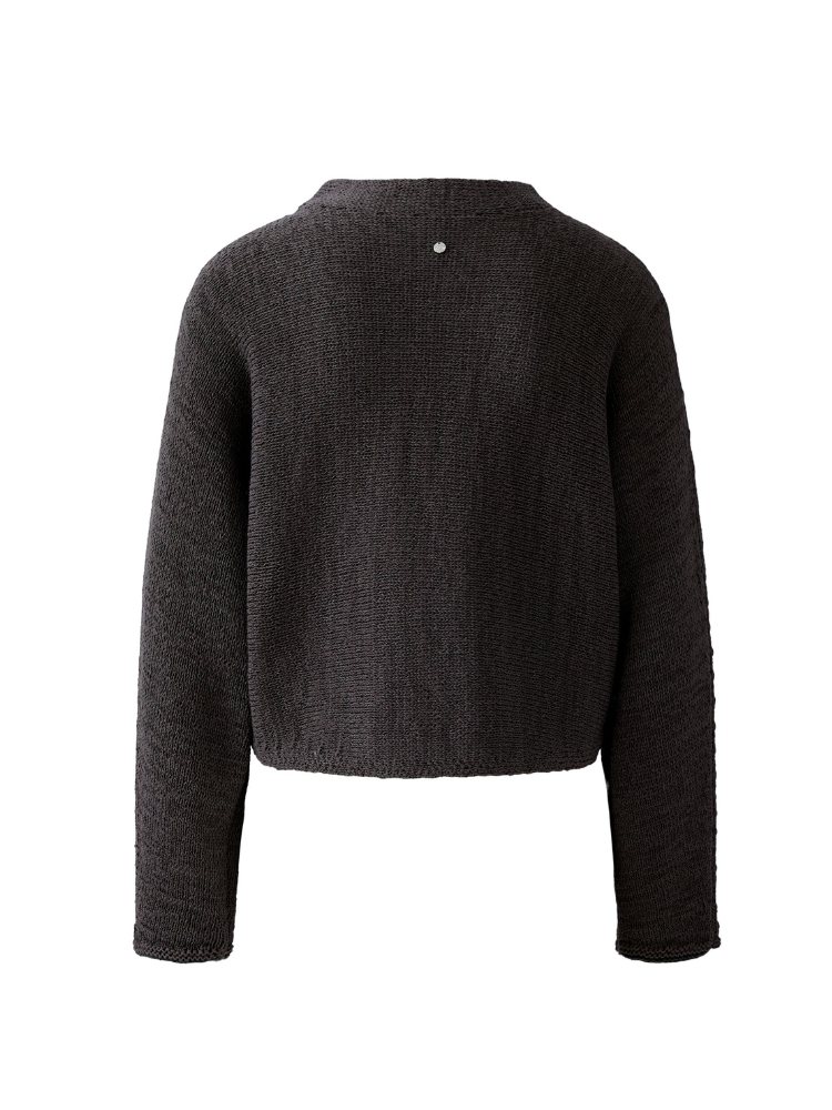 Oui Cotton Blend Jumper Espresso