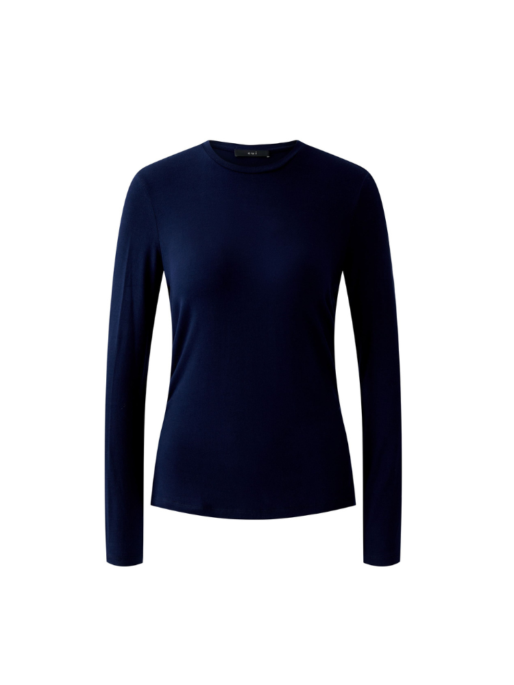 Oui Long Sleeve T-Shirt Navy
