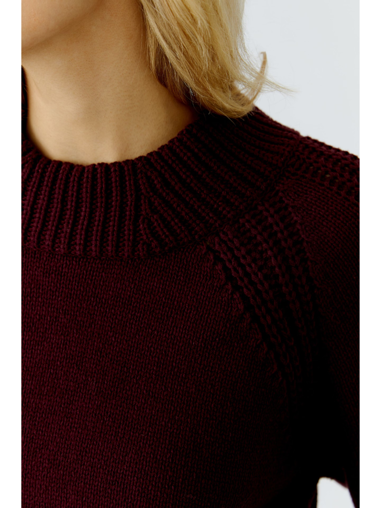 Oui High Neck Knit Bramble Berry