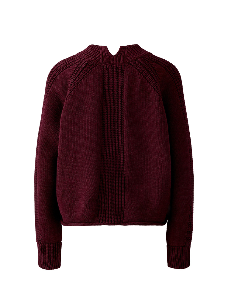 Oui High Neck Knit Bramble Berry