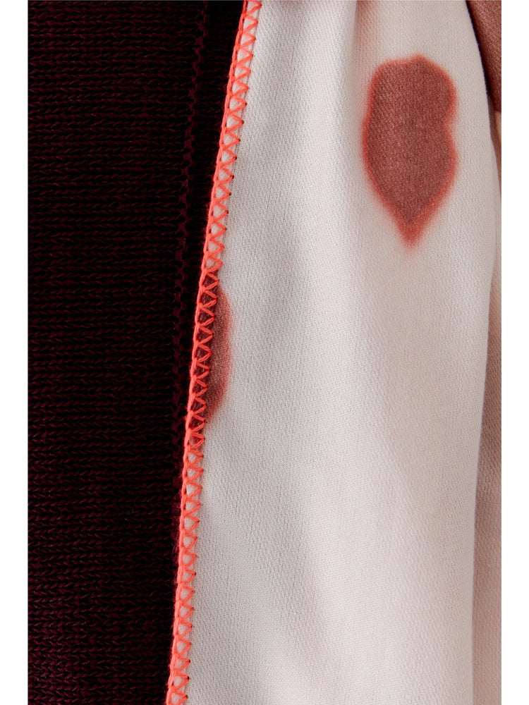 Oui Printed Scarf Brown