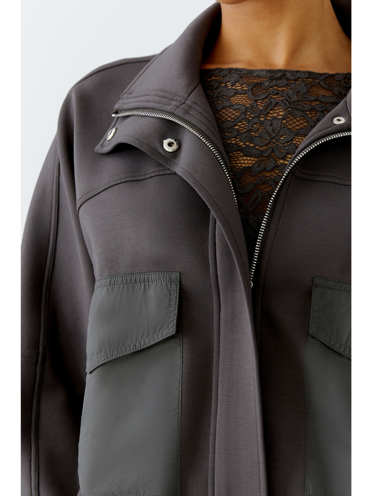 Oui Bomber Jacket Espresso