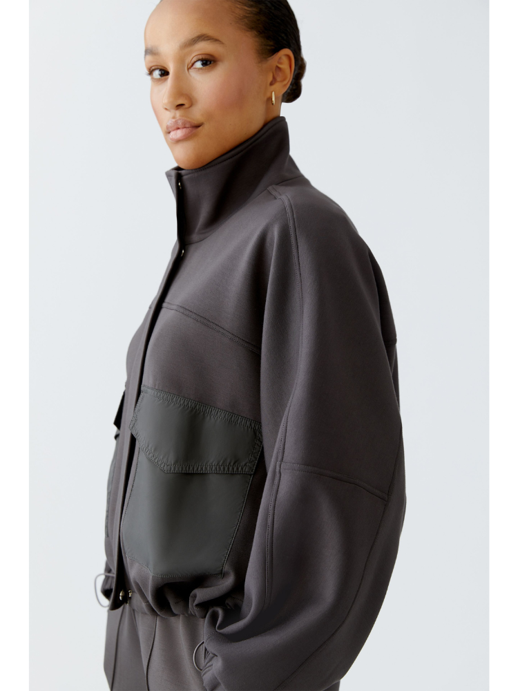Oui Bomber Jacket Espresso