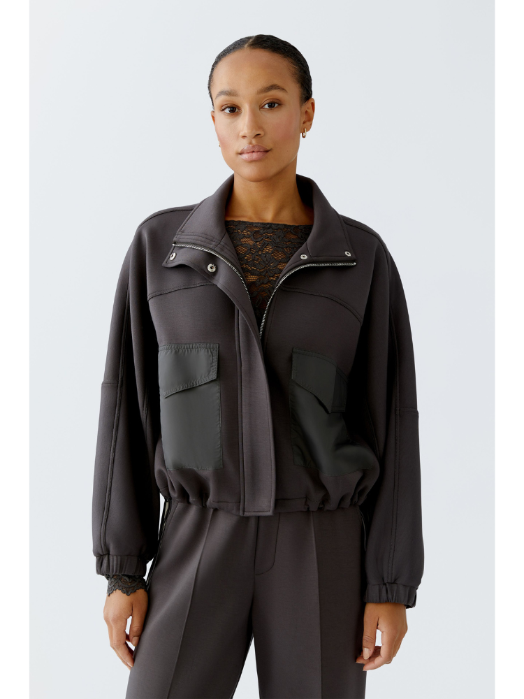 Oui Bomber Jacket Espresso