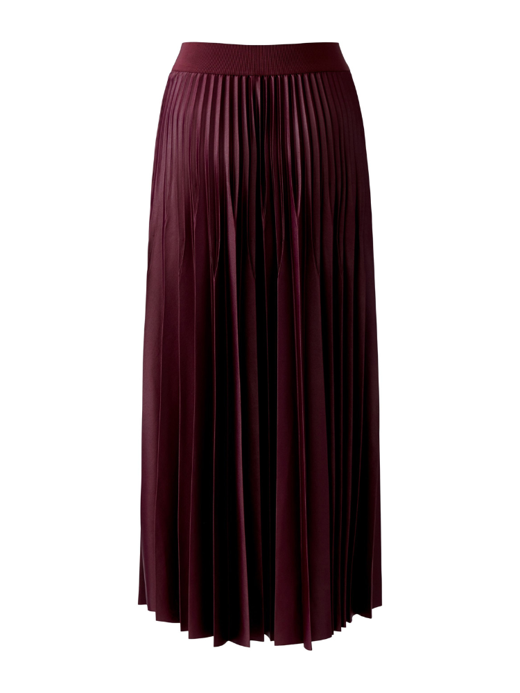 Oui Pleated Skirt Bramble Berry