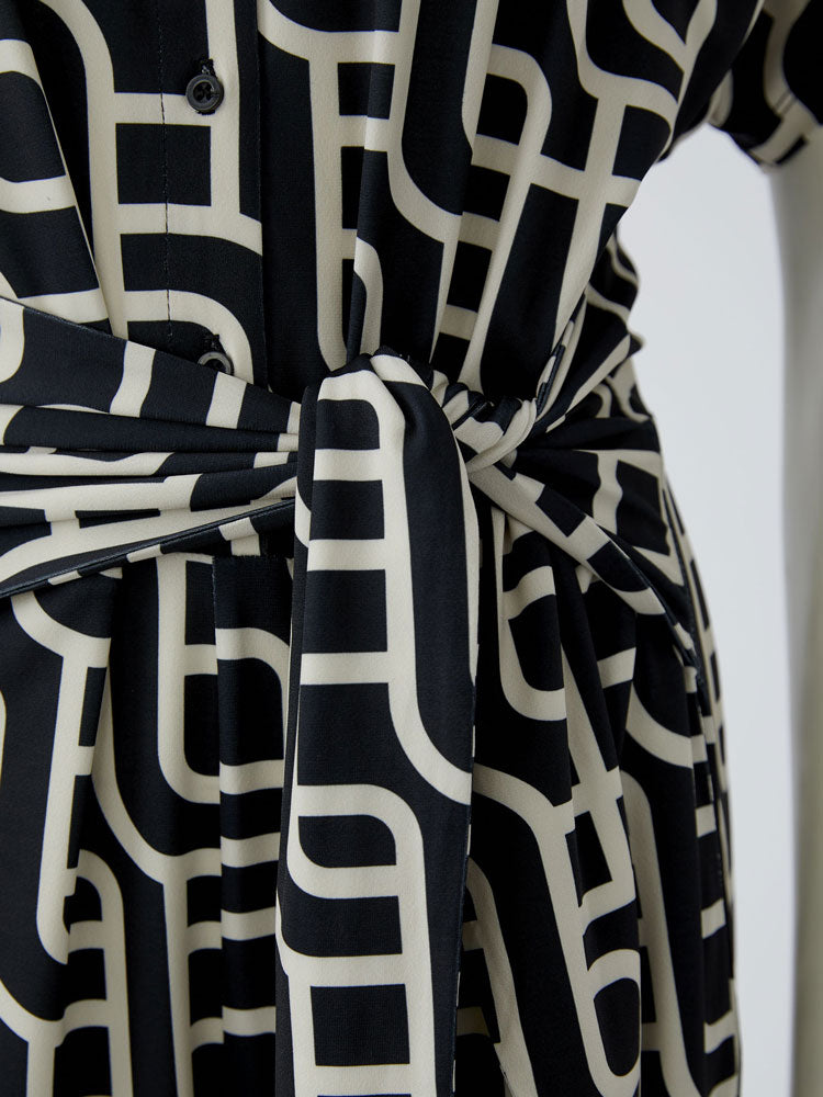 Miss Lagotte Printed Jumpsuit Black