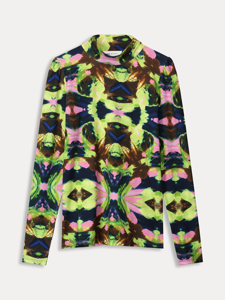 Pom Turtleneck Butterfly Sky