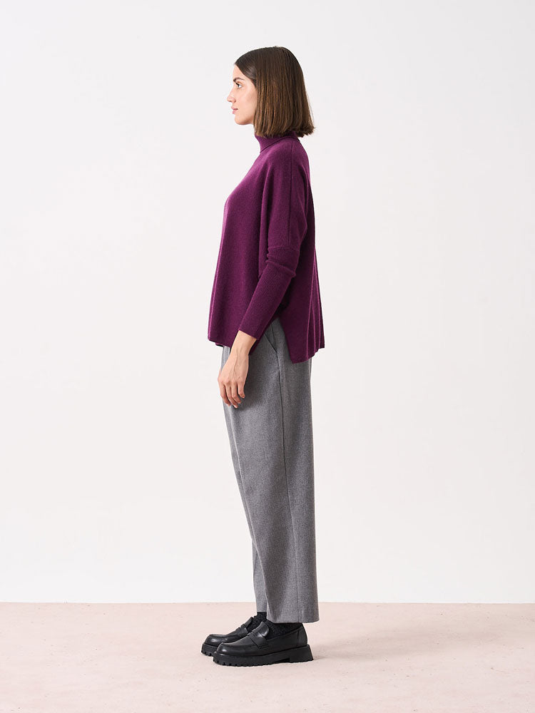 Absolut Cashmere Clara Jumper Eggplant