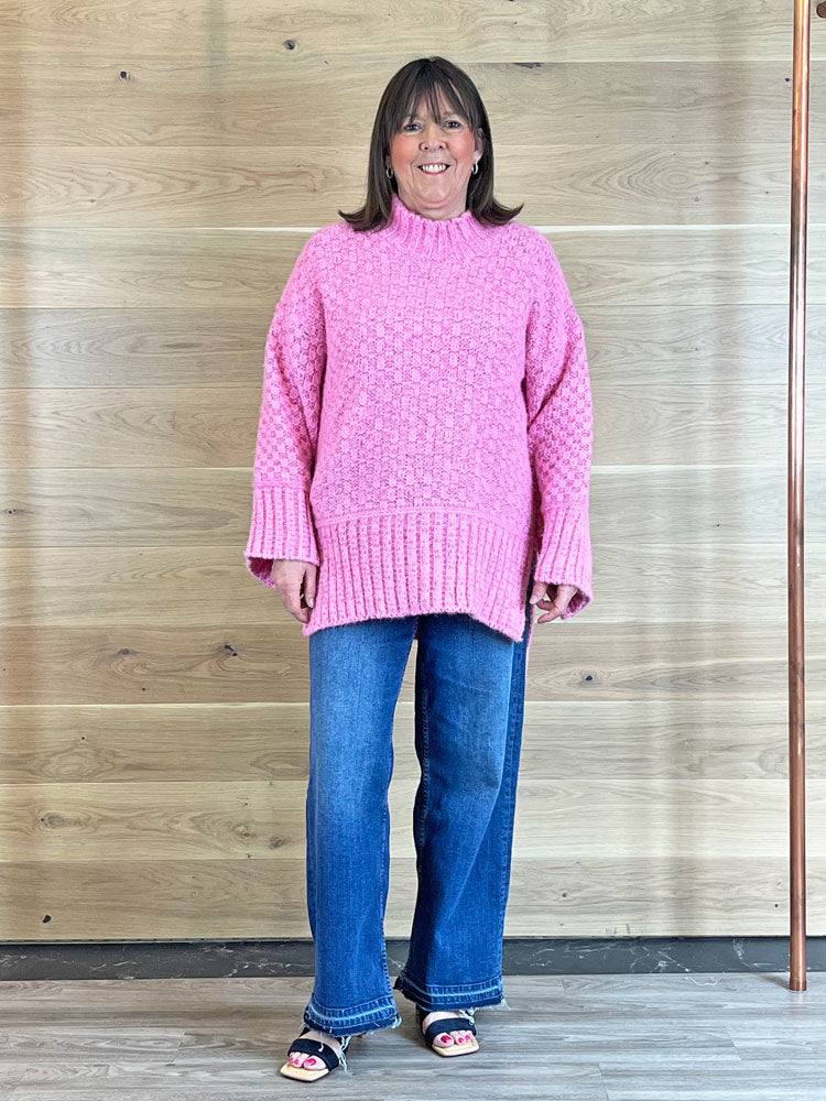 ACL Sorbet Chunky Jumper Pink