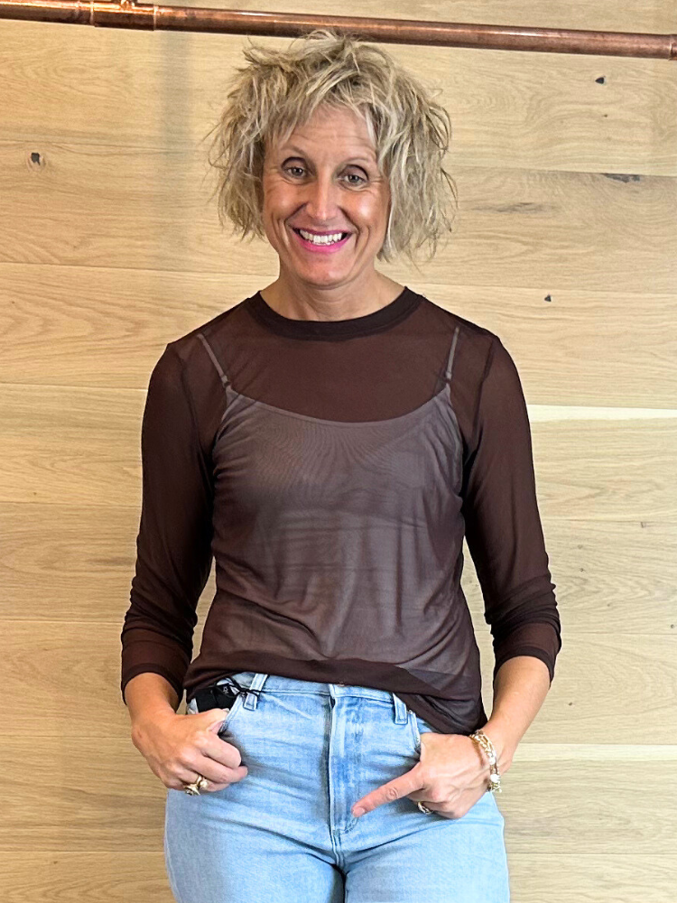 ACL Mesh Top Chocolate