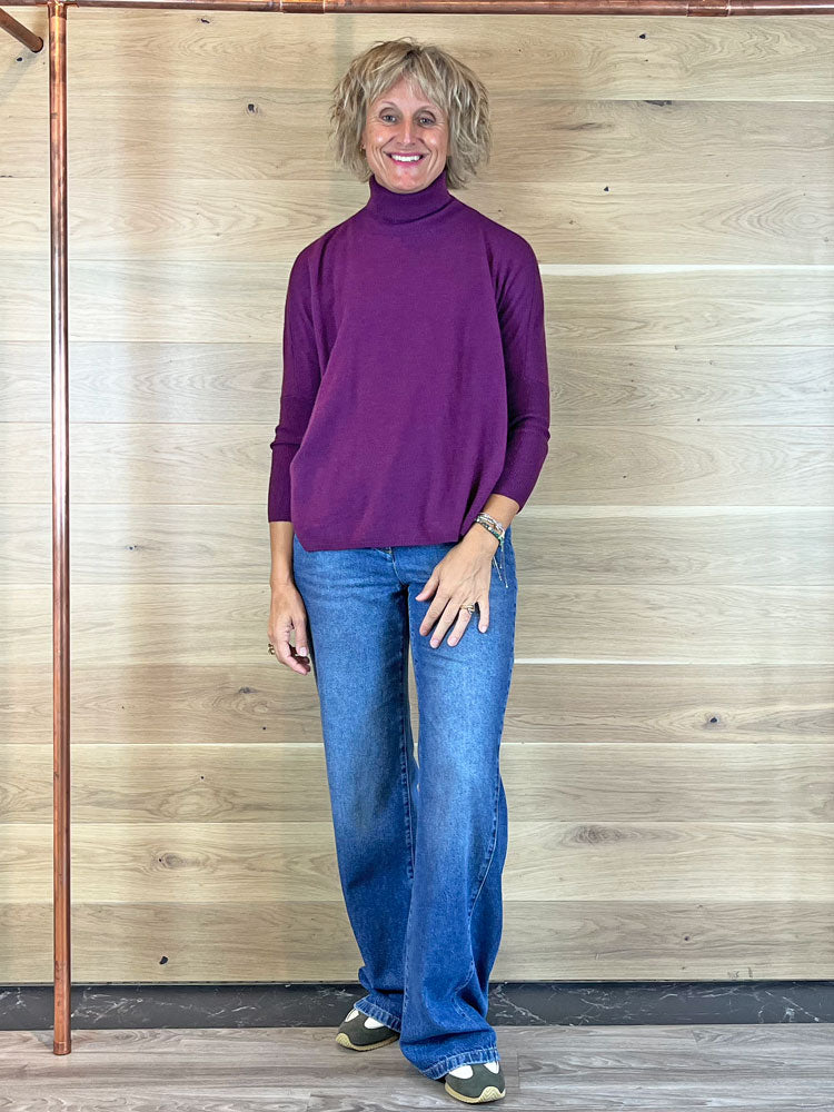 Absolut Cashmere Clara Jumper Eggplant