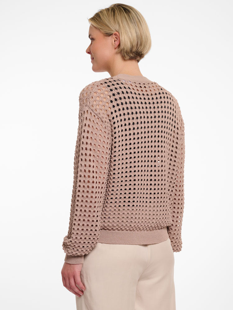 Rino &amp; Pelle Adania Perforated Cardigan Desert