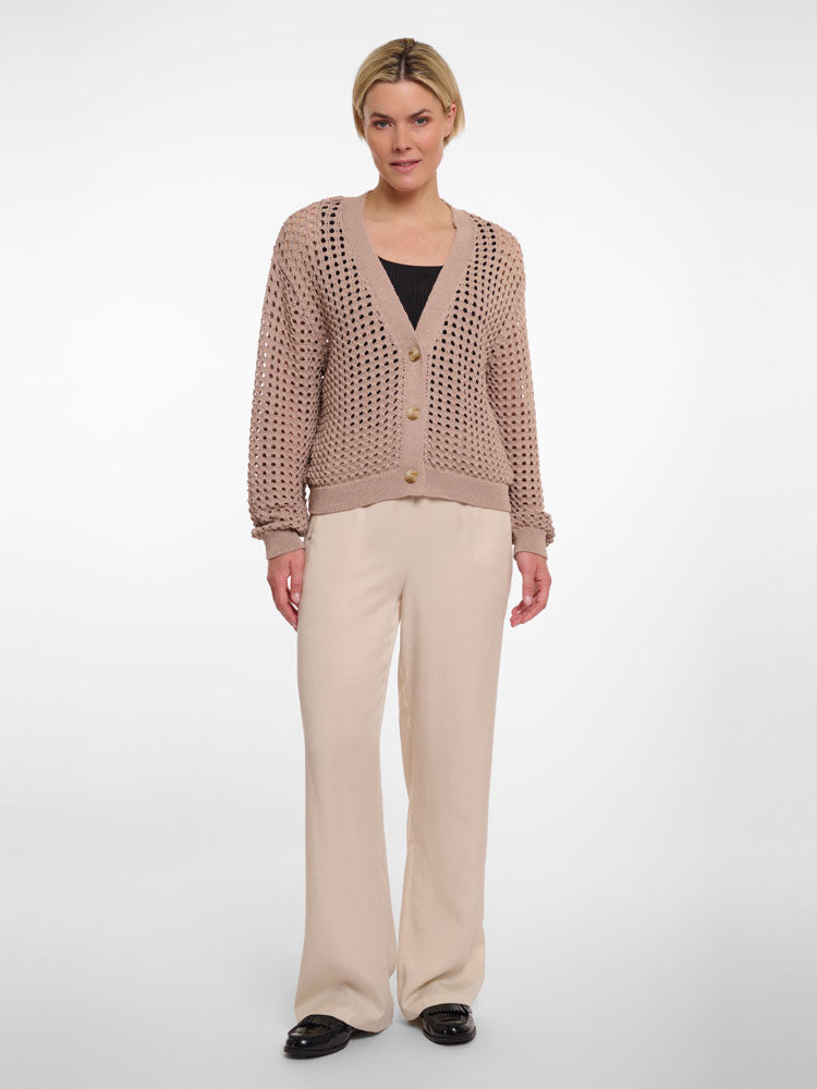 Rino &amp; Pelle Adania Perforated Cardigan Desert