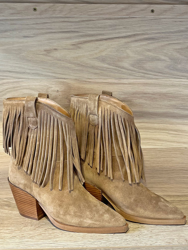 Alpe Vermont Fringed Boots Tan