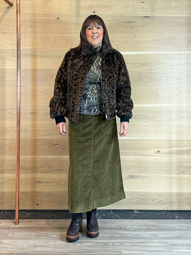B Young ByDasik A Skirt Olive