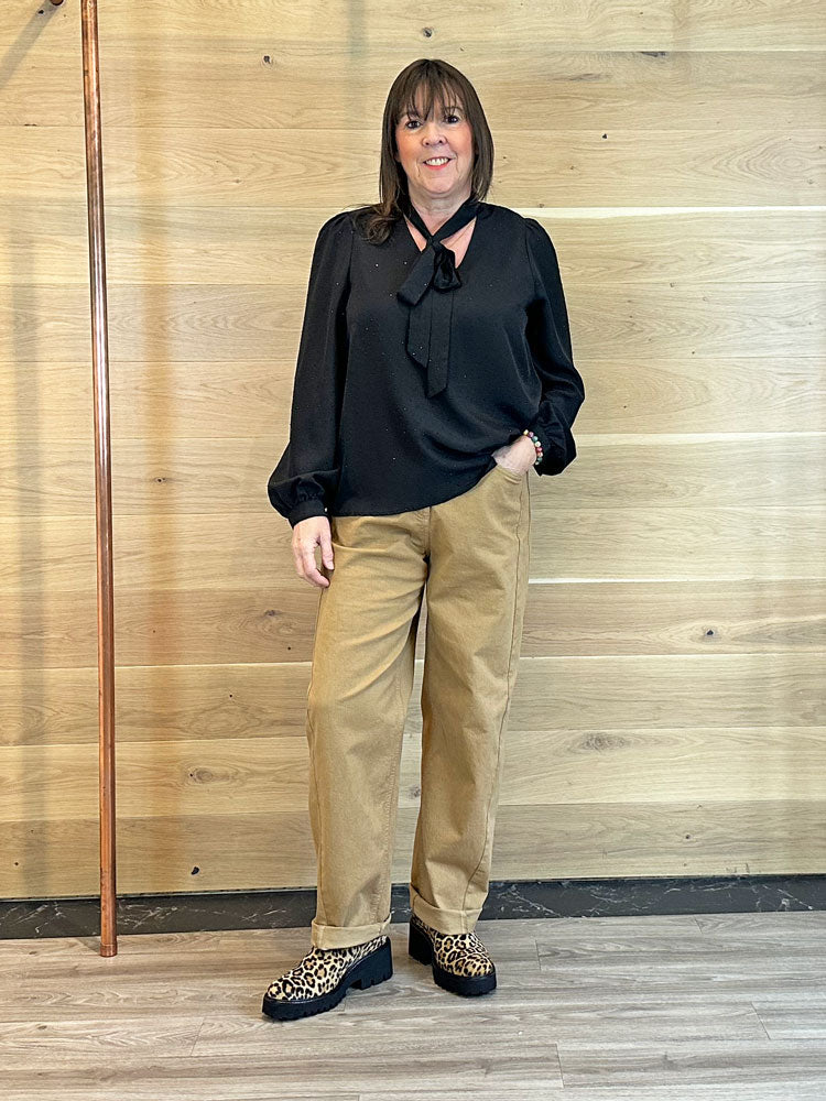 B Young ByIkaja Blouse Meteorite