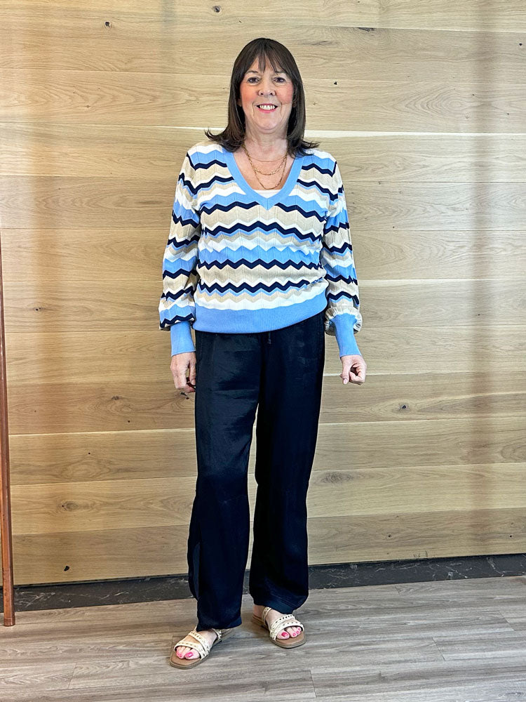 European Culture Trousers Dark Navy