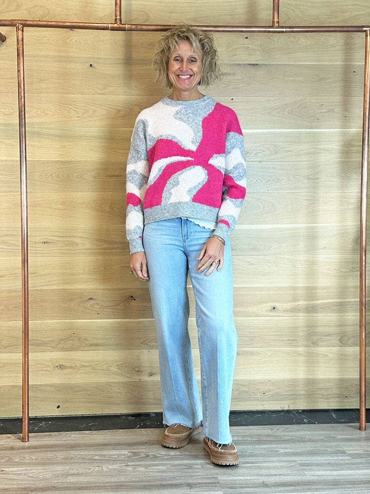 ByOmea Abstract Jumper Abstract Phlox Pink