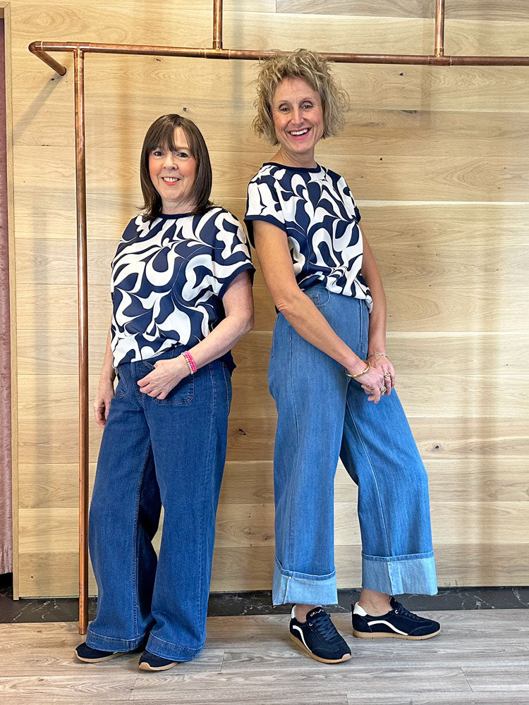 B Young Panya Tee Medieval Blue