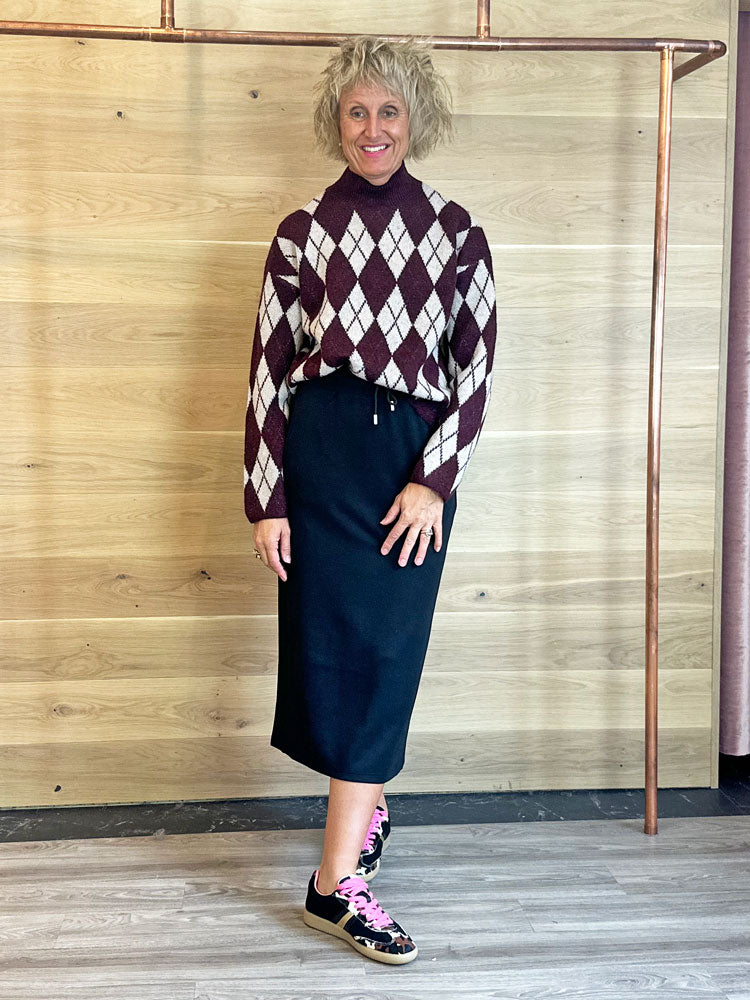 B Young ByNafta Argyle Jumper Port