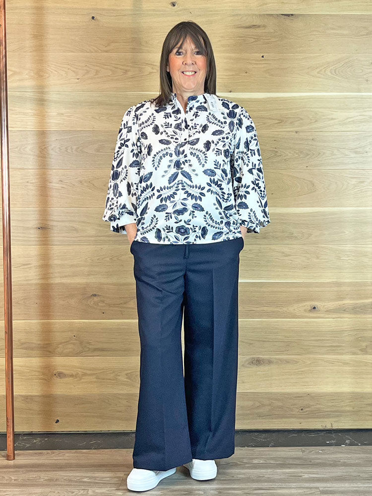 Emme Marella Ipotesi Trousers Midnight Blue - Renee's Emme Marella Ipotesi Trousers Midnight Blue - Renee's