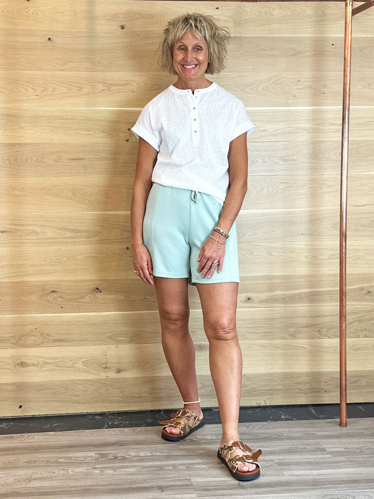 B Young ByPusti Lounge Shorts Blue Haze