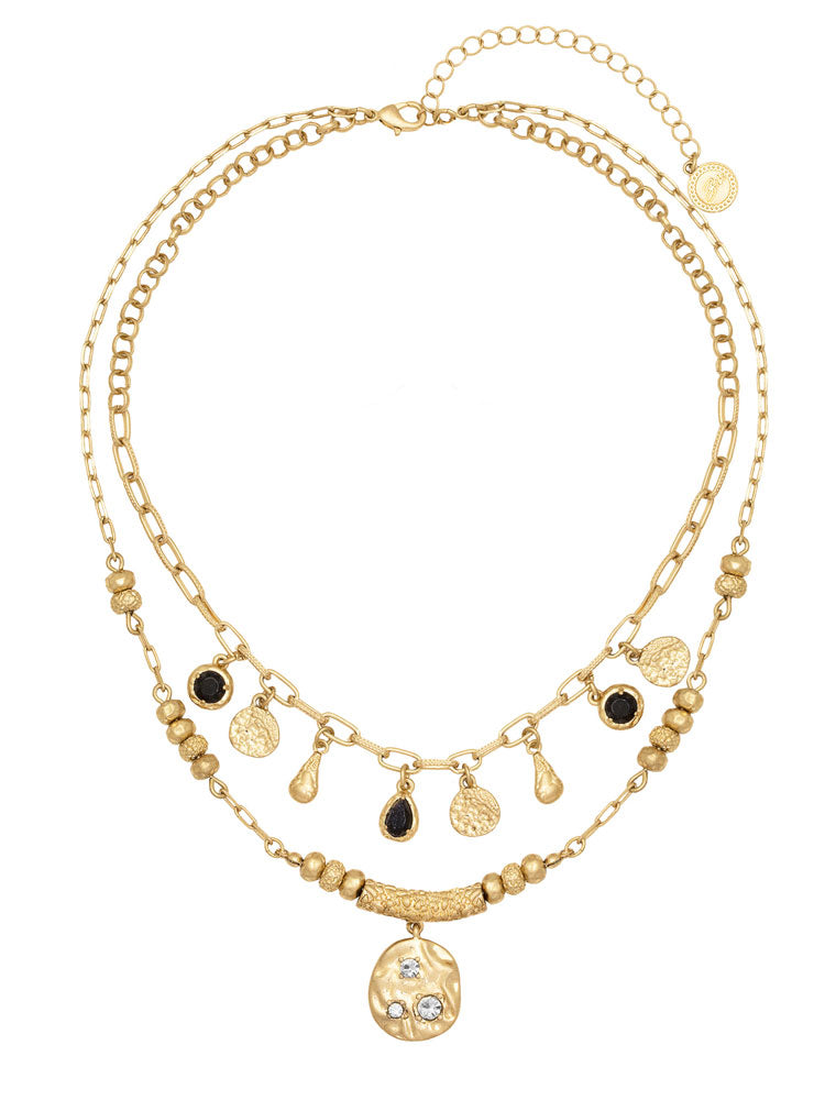 Bibi Bijoux Savanna Layered Necklace Gold