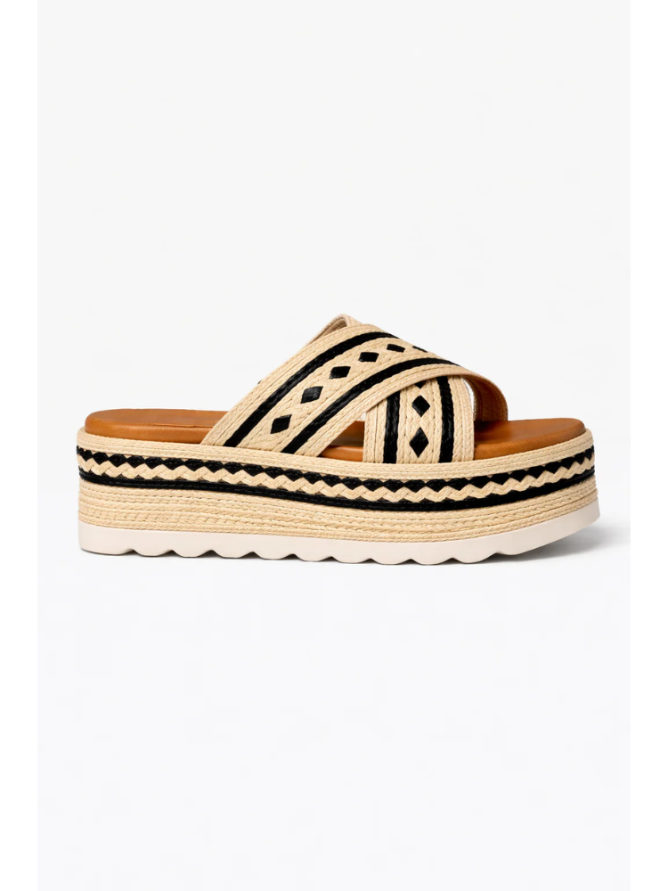 Nekane Woven Platform Sandal Natural