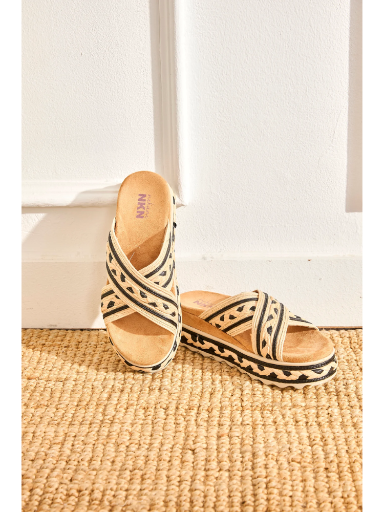 Nekane Woven Platform Sandal Natural