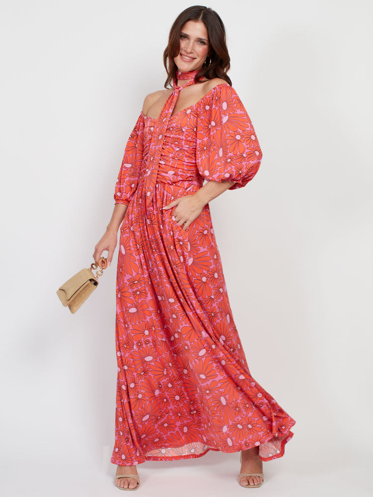 Onjenu Bardot Maxi Daisy Pink