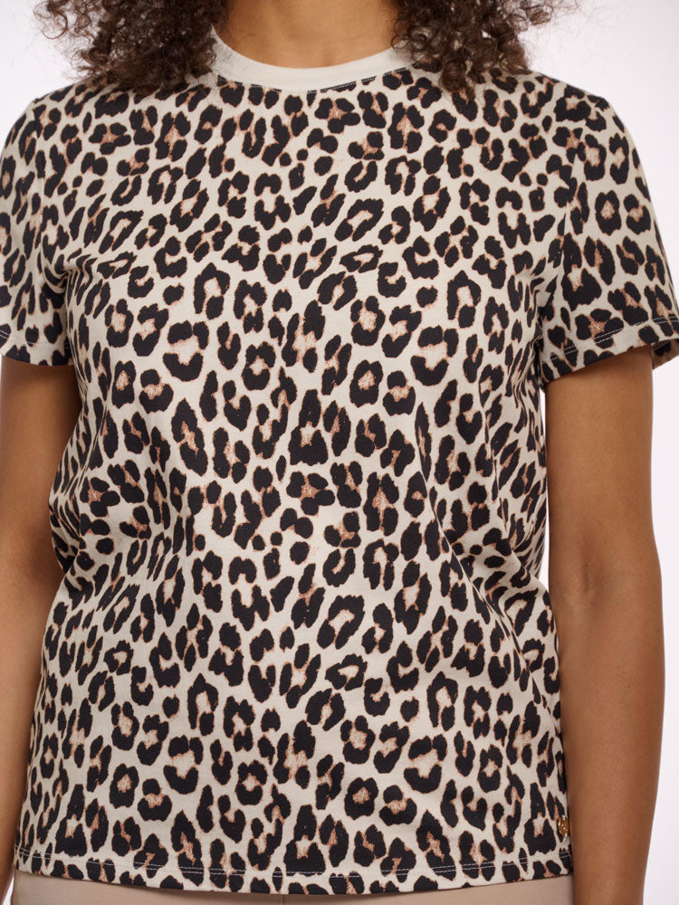 Rino &amp; Pelle Boro T-Shirt Leopard Print