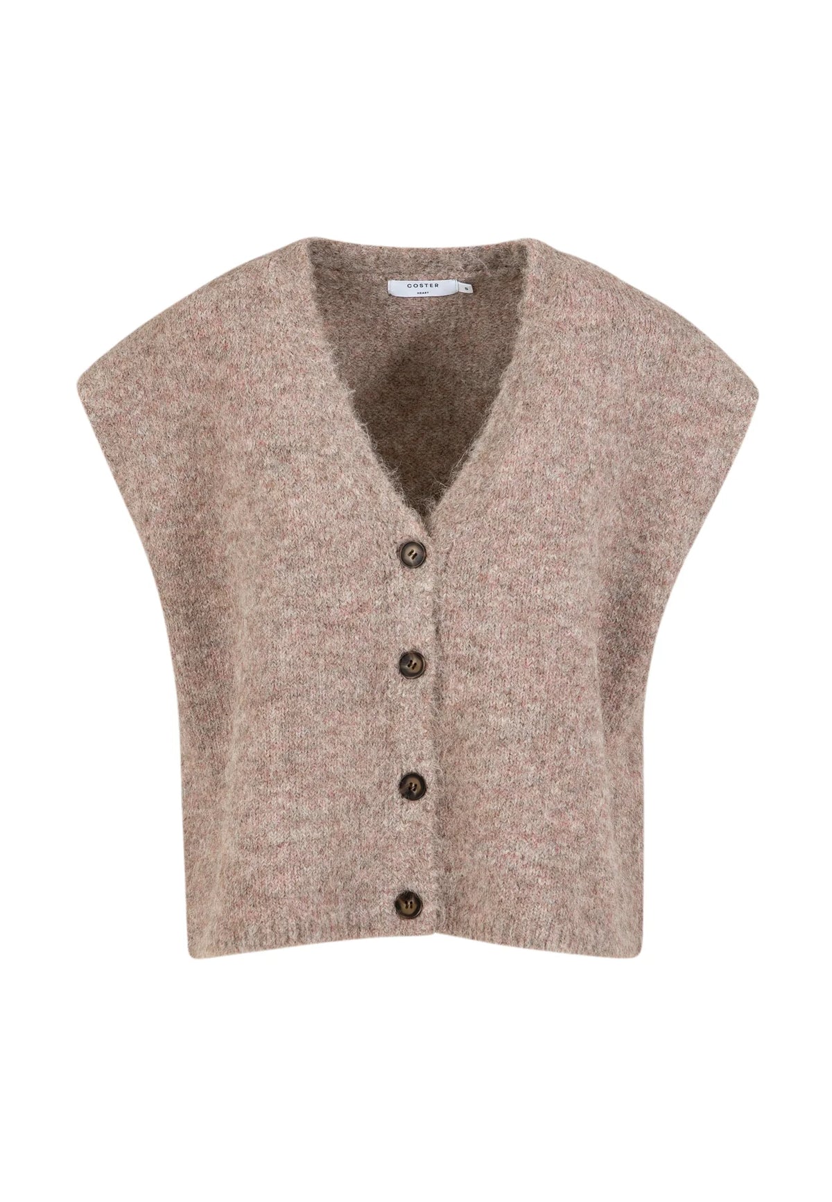 Coster Copenhagen Boxy Knit Vest Rose Mix
