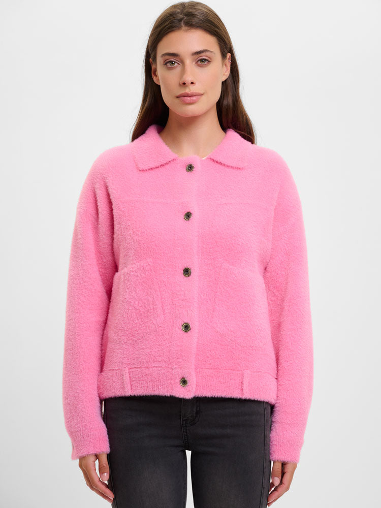 Rino &amp; Pelle Bubbly Boxy Jacket Bright Pink