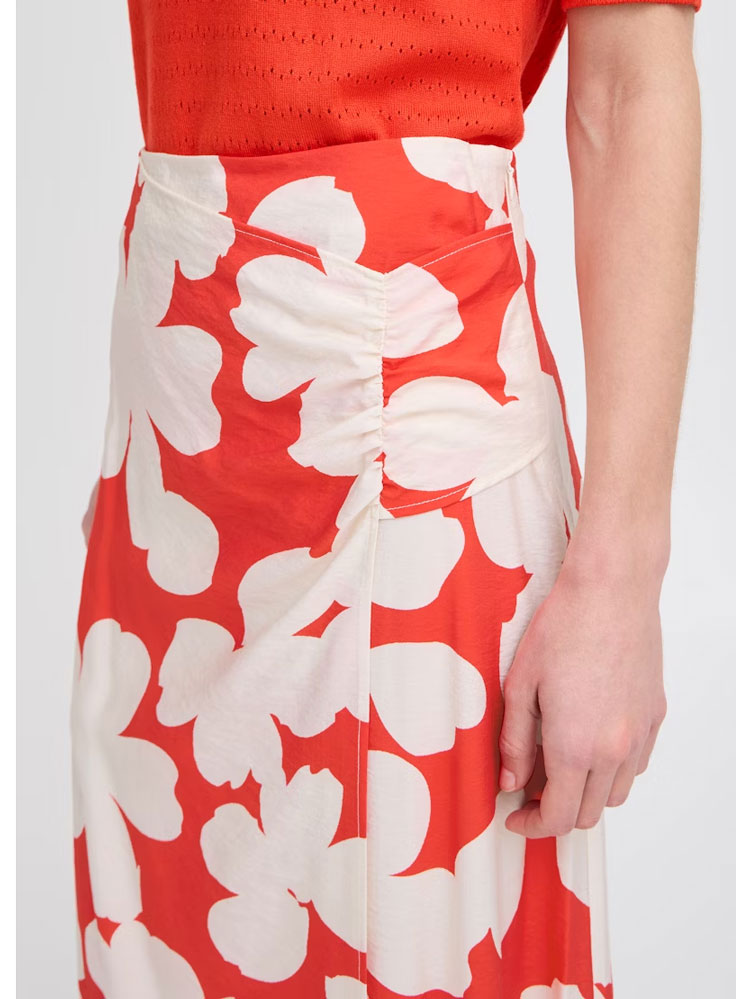 B Young ByIbine Skirt Flame Flower Mix