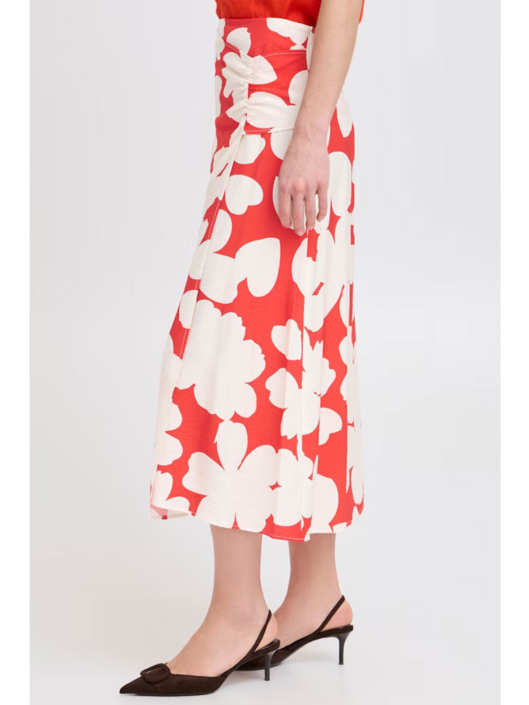 B Young ByIbine Skirt Flame Flower Mix