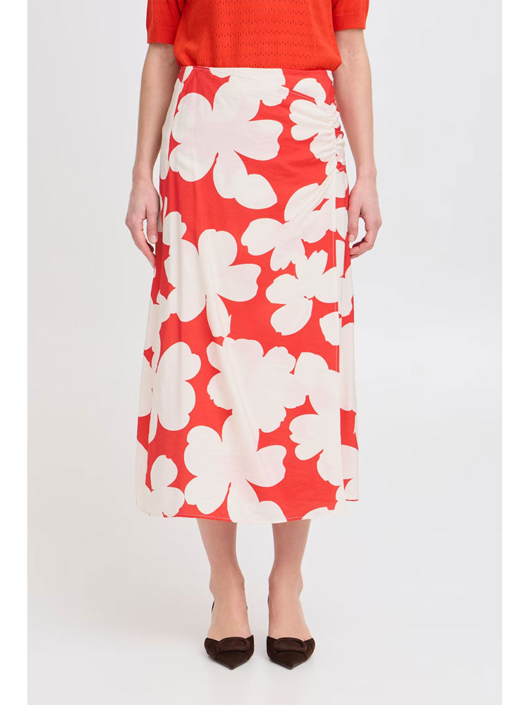 B Young ByIbine Skirt Flame Flower Mix