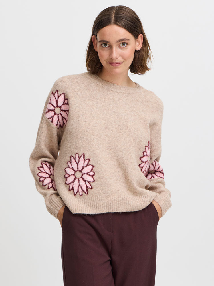 B Young ByOmea Jumper Cement