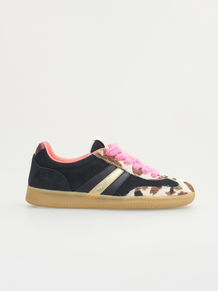 Serafini Copenhagen Vintage Trainer Black Cow Print