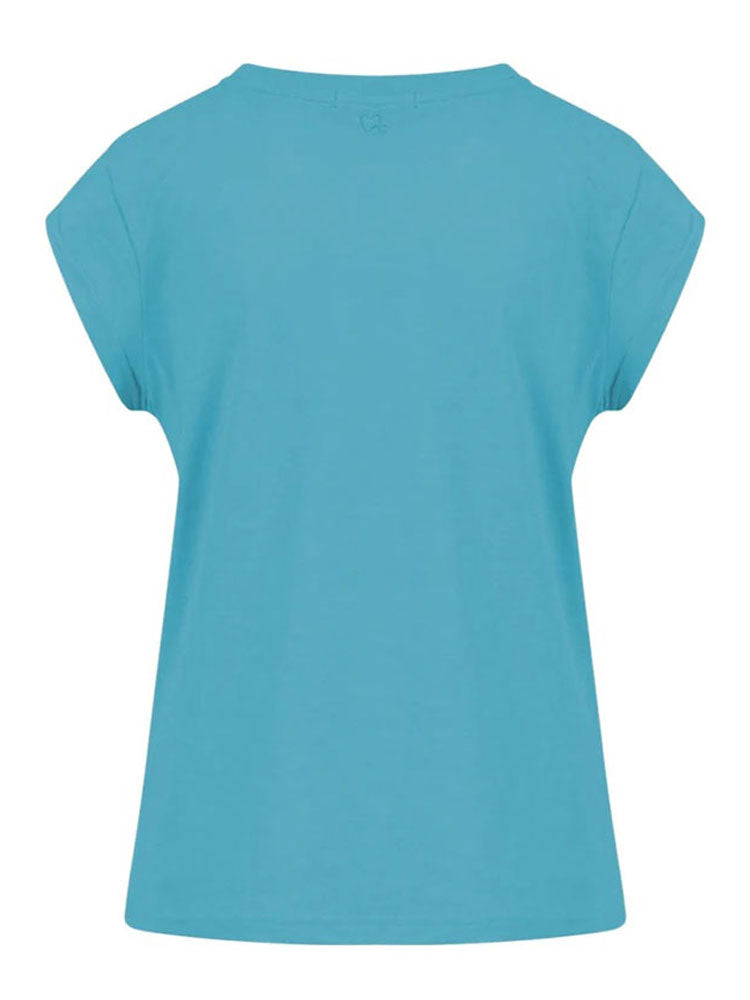 CC Heart Basic T-Shirt Aqua Blue