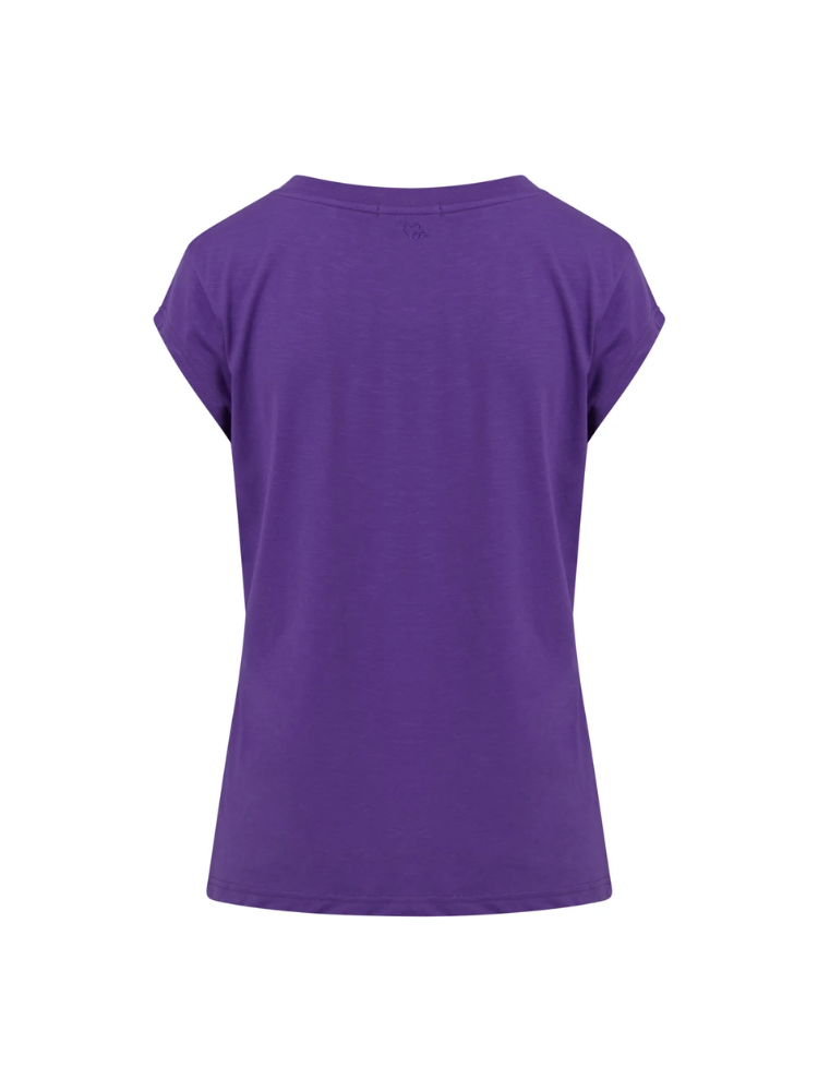 CC Heart Round Neck T-Shirt Warm Purple