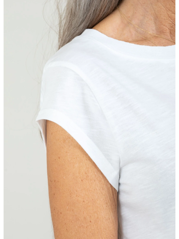CC Heart Round Neck T-Shirt White