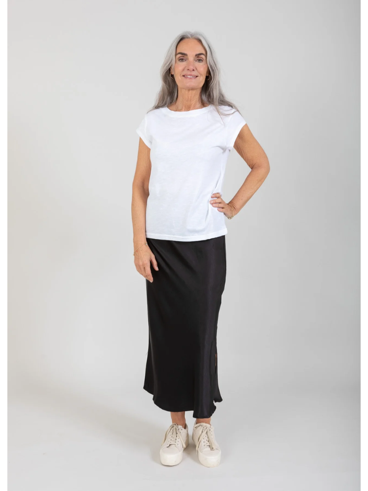 CC Heart Round Neck T-Shirt White