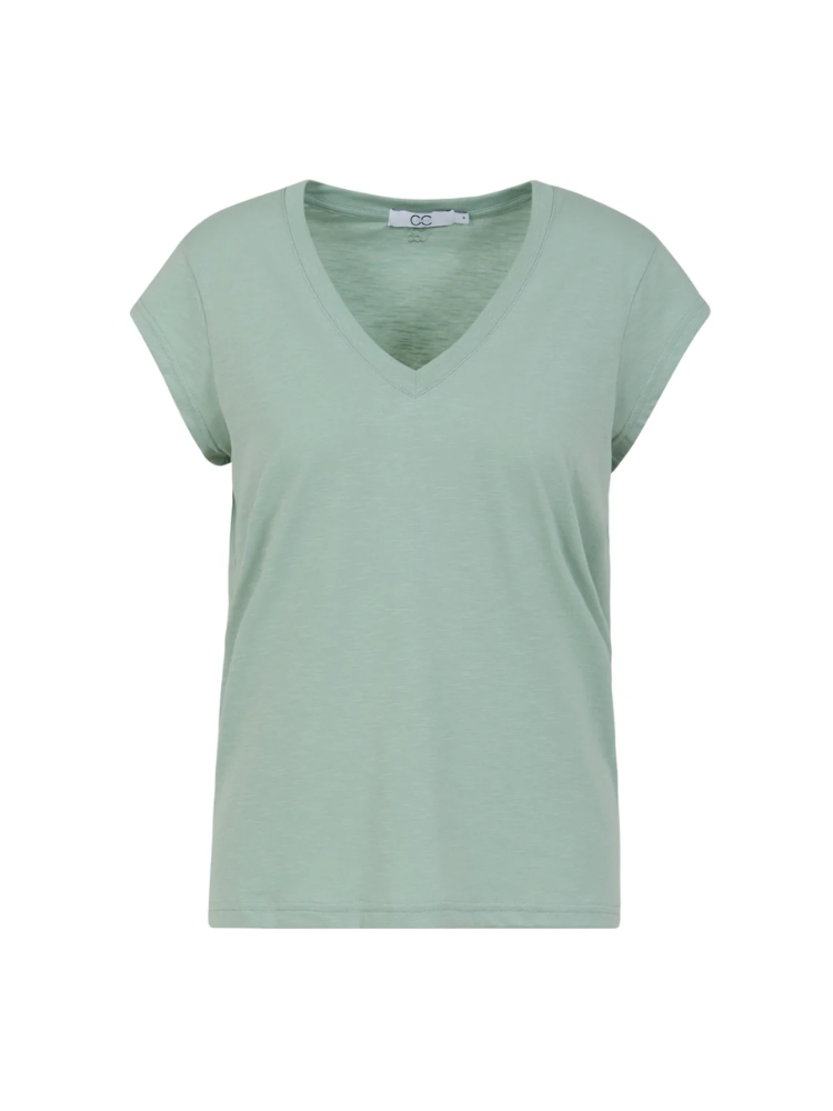 CC Heart V-Neck T-Shirt Minty Green