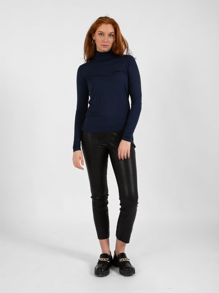 CC Heart Sofia Turtleneck Top Navy