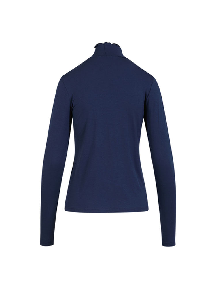 CC Heart Sofia Turtleneck Top Navy