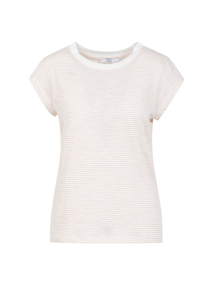 CC Heart Ellen T-Shirt Rose Stripe